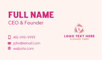 Vitality Wellness Triangle Letter Business Card