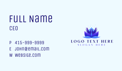 Lotus Floral Health Business Card