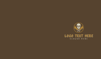 Skull Blade Weapon Business Card Design