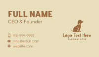 Brown Puppy Dog Business Card