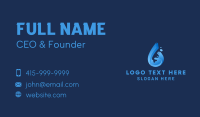 Water Droplet Hand  Business Card