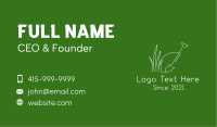 Landscape Shovel Grass Business Card
