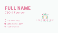 Rainbow Nursery Flowers Business Card Design