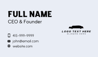 Black Limo Vehicle Business Card