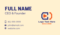 Streaming Platform Business Card example 4