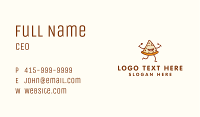 Pizza Snack Eatery Business Card