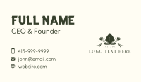 Shovel Flower Landscaping Business Card Design