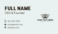 Mustache Razor Shave Business Card Design