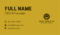 Mechanical Engineering Hat Construction Business Card