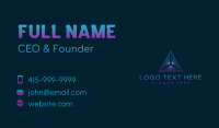 Technology Pyramid Agency Business Card