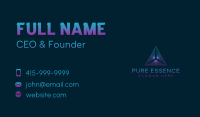 Technology Pyramid Agency Business Card Design