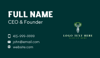 Organic Wellness Woman Tree  Business Card Design