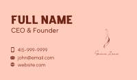 Fashion Gown Woman Business Card