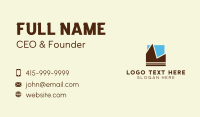 Geometric Mountain Sky  Business Card