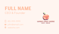 Peach Bikini Fruit Business Card