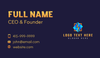 Electric Power Thunderbolt Business Card