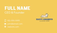 Happy Running Dog Business Card Image Preview