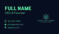 Crystal Weed Cannabis Business Card Design