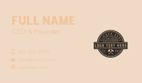 Wood Hammer Carpentry Business Card