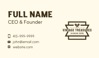 Vintage Paintbrush Badge Business Card Image Preview