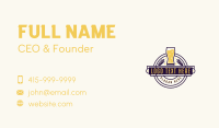 Pint Glass Business Card example 1