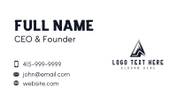 Mountain Mining Letter A Business Card