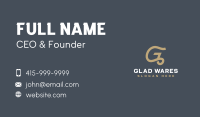 Creative Photography Studio Letter G Business Card Image Preview