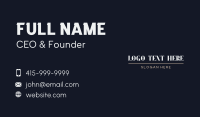 White Business Card example 4