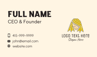 Blonde Hair Person  Business Card