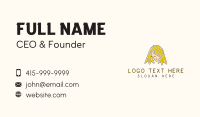 Blonde Hair Person  Business Card