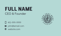 Shovel Leaves Gardening Business Card