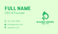 Green Leaf Chameleon Business Card Image Preview