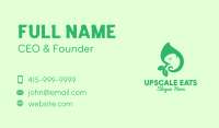 Green Leaf Chameleon Business Card Image Preview