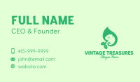 Green Leaf Chameleon Business Card Image Preview