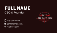 Racing Car Garage Business Card