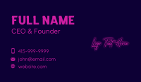 Glow Business Card example 4