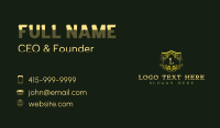 Luxury Floral Shield Business Card