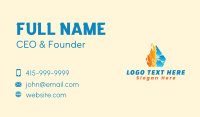 Heating Cooling Business Card example 1