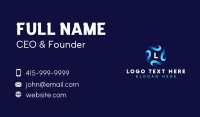 Software Tech Network Business Card Design