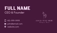 Pink Female Salon Business Card