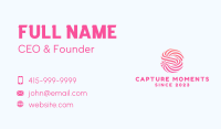 Striped Candy Letter S Business Card