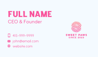 Striped Candy Letter S Business Card Image Preview