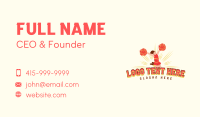 Cheerleader Dance Pompom Business Card