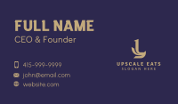 Luxury Boutique Letter L Business Card Image Preview