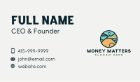 Camping Tent Forest Business Card
