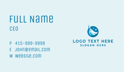 Home Cleaning Broom  Business Card