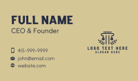 Legal Pillar Wreath Business Card