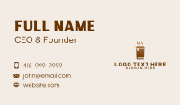 Coffee Shop Library  Business Card