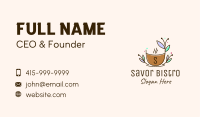 Nature Organic Cup Business Card