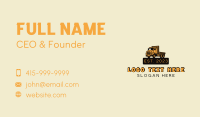 Flat Bed Truck Transportation Business Card